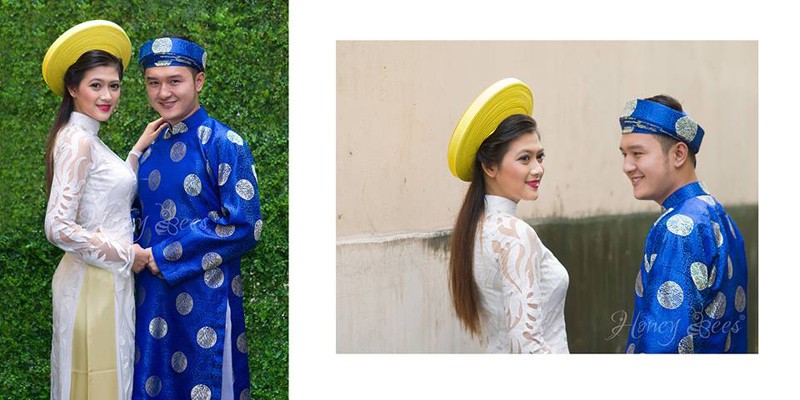 Cho thuê đồng phục áo dài bưng quả cho dâu phụ, rễ phụ - 11