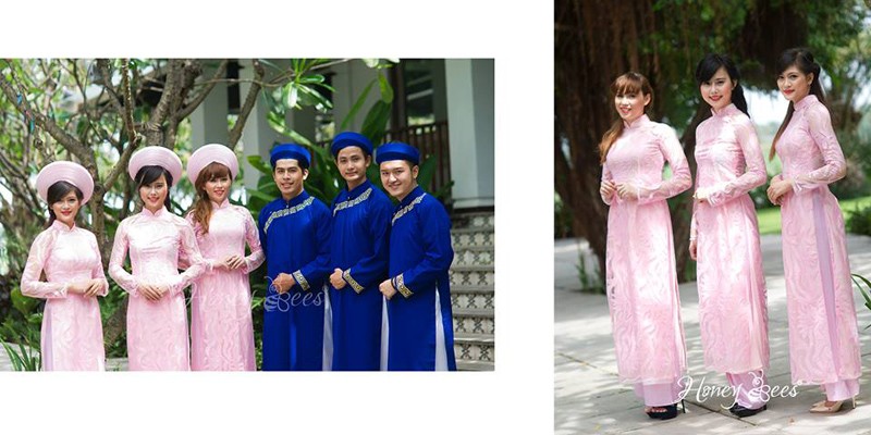 Cho thuê đồng phục áo dài bưng quả cho dâu phụ, rễ phụ - 8