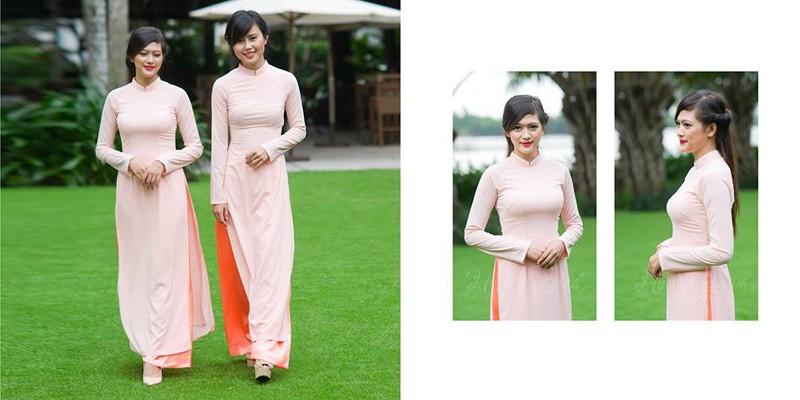 Cho thuê đồng phục áo dài bưng quả cho dâu phụ, rễ phụ - 1